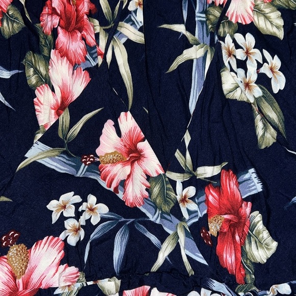 Aloha Hut Hawaii Halter Knee Length Floral Dress B10* - Picture 3 of 5